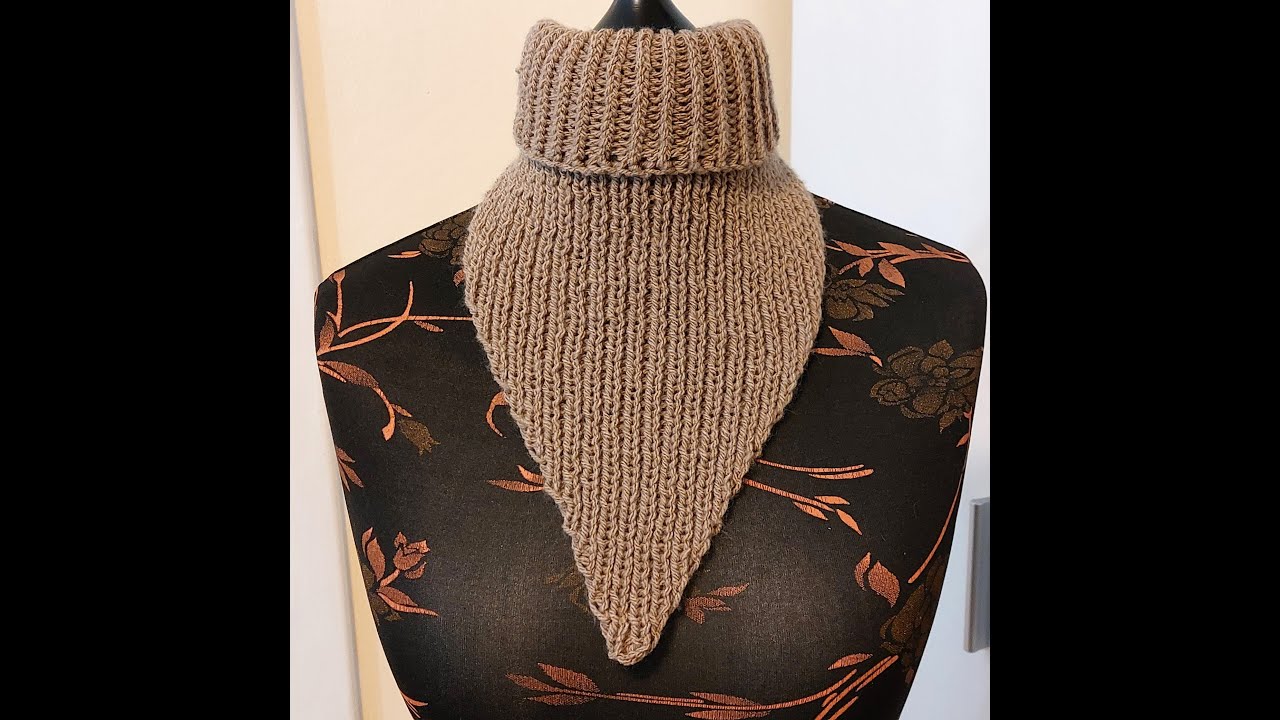 0146* Jesienny projekt *ocieplacz na szyję *szal * dzierganie na drutach* Tutorial