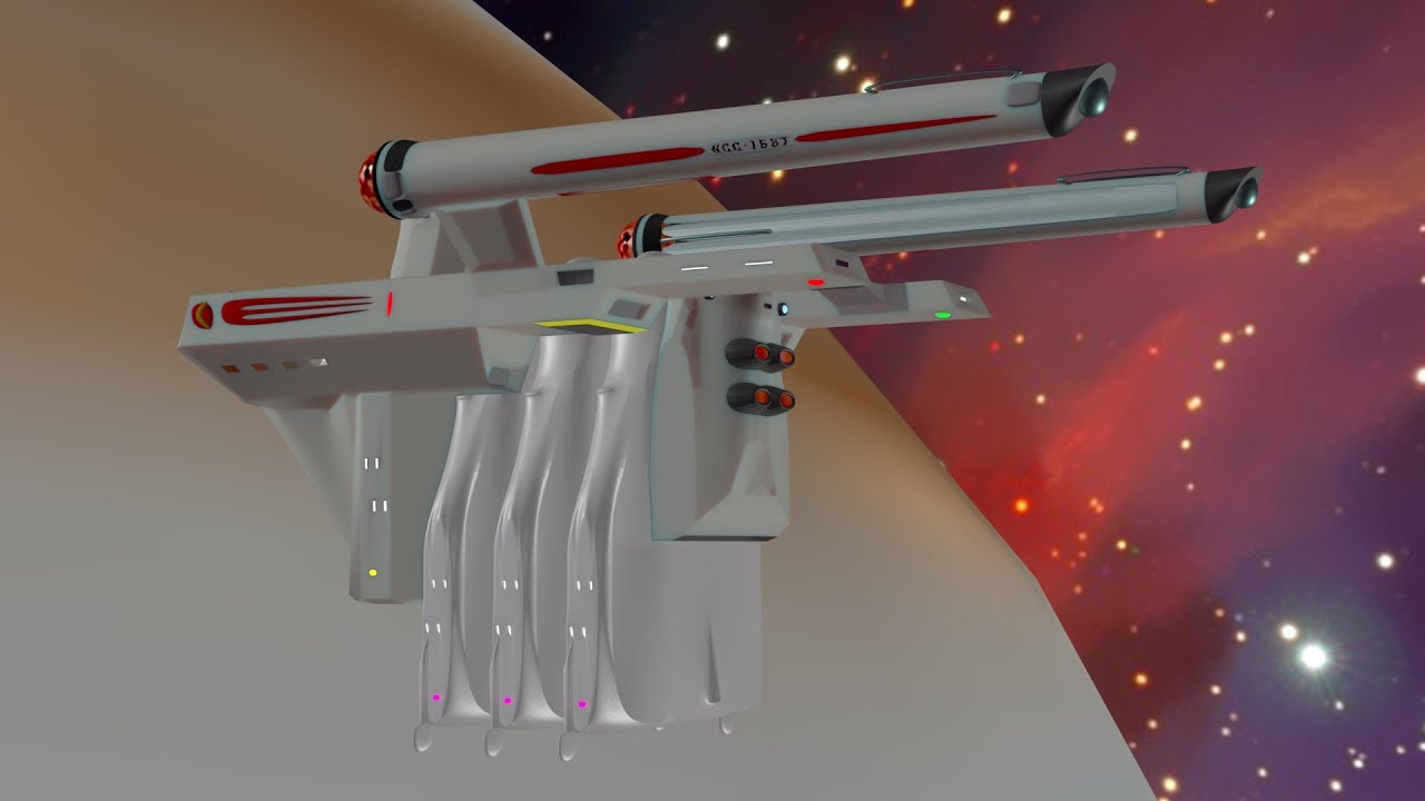 Federation Cargo Tug drops of some pods. (27 sec)
