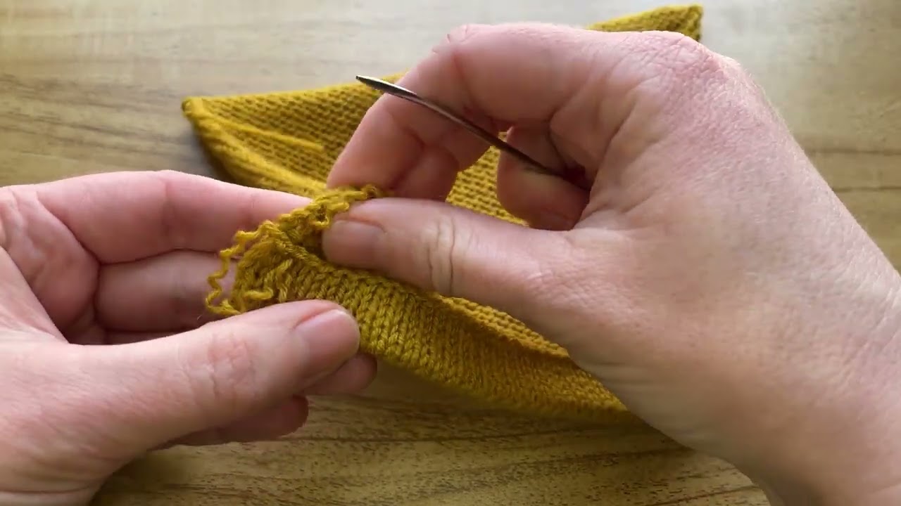 Folded Hem Knitting Tutorial