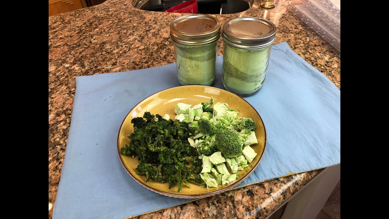 Dehydrating and Freeze Drying Broccoli