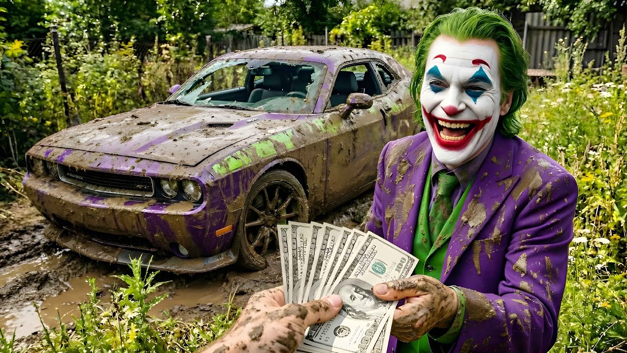 FULLY Restoration Joker’s Abandoned DODGE CHALLENGER 2008 | Restoring OLD CAR FORGOTTEN FOR YEARS