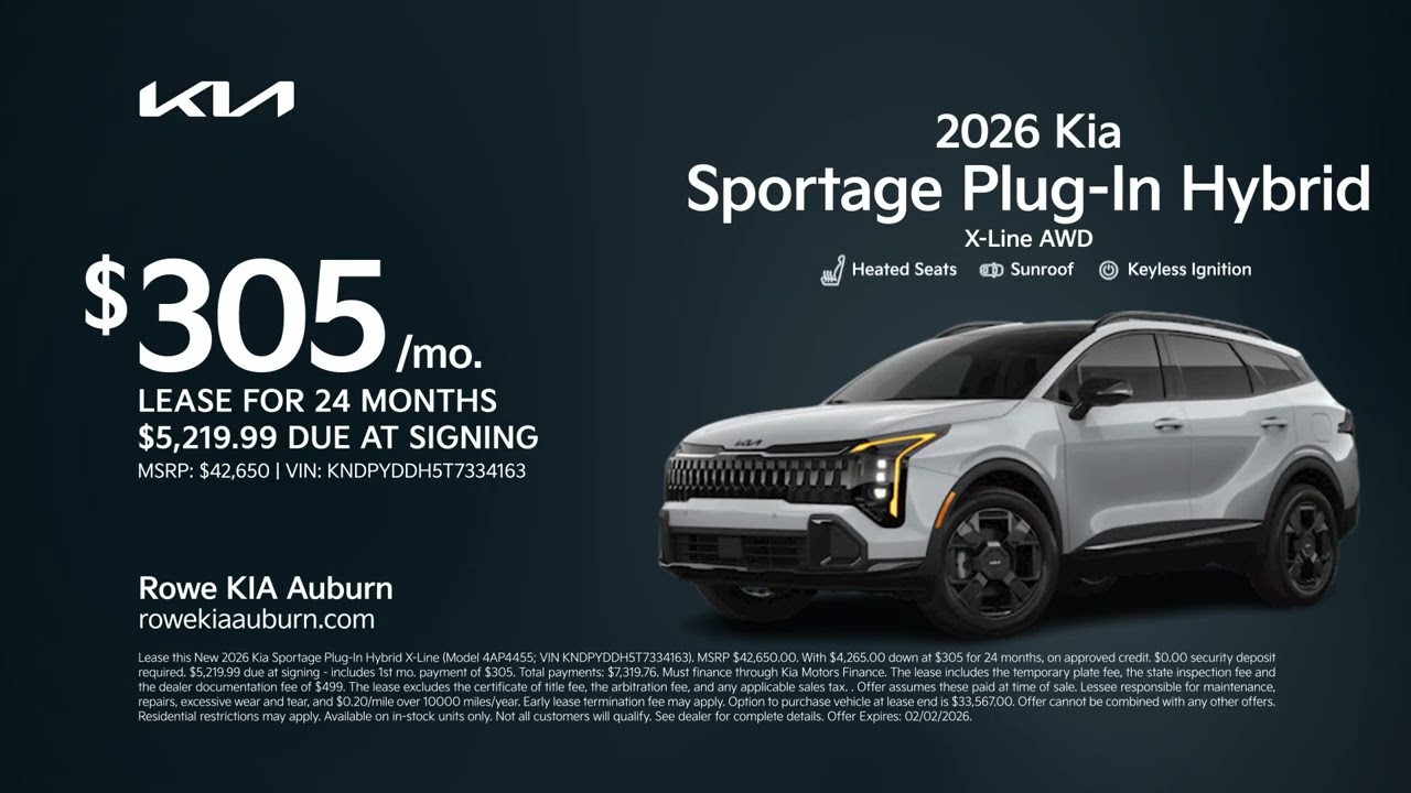 Kia Sportage Plug-In Hybrid 01/30/2026 6843376