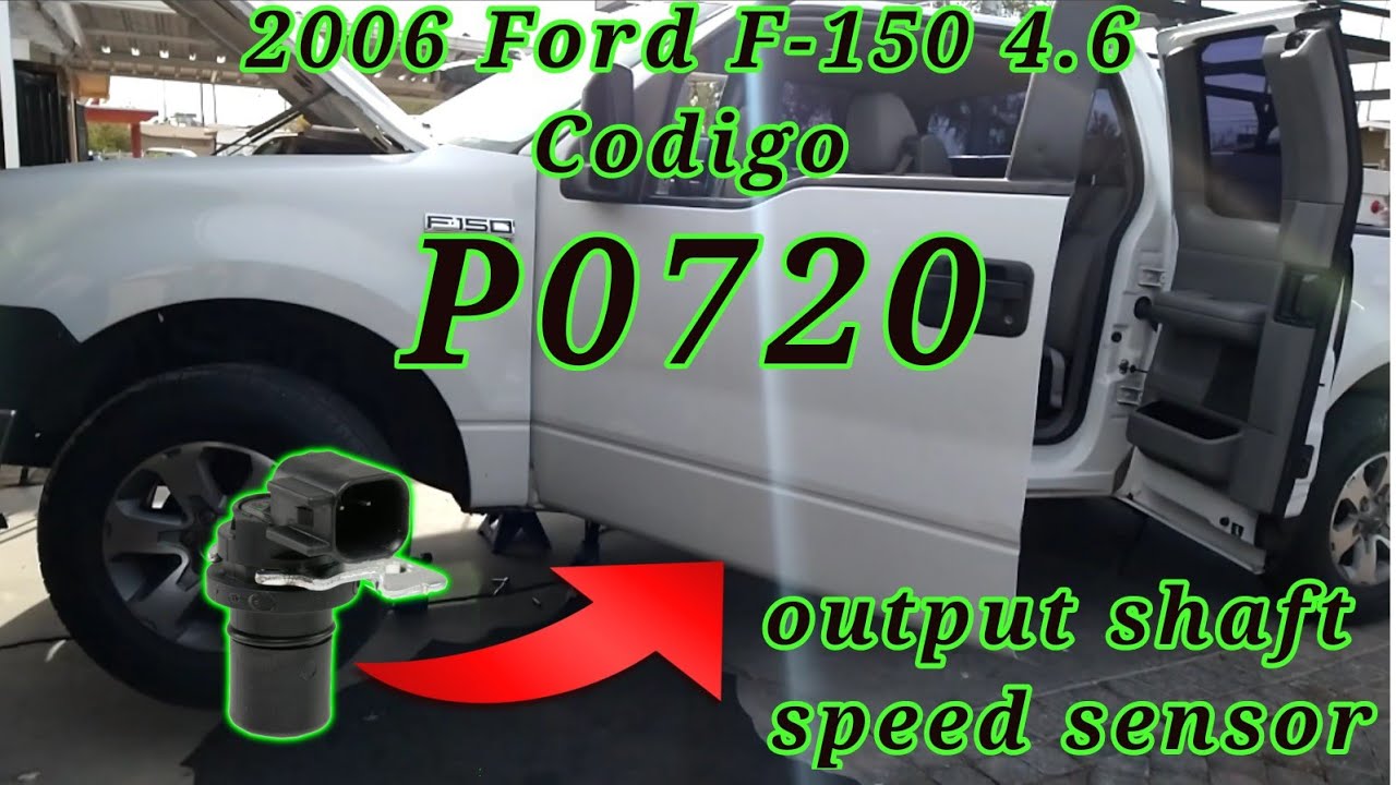 2006 Ford F-150 con el codigo P0720 sensor de velocidad del eje de salida (output shaft speed sensor
