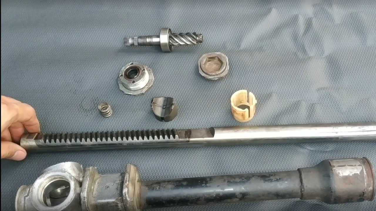 How to disassemble and assemble Toyota Small Body Rack and pinion manual