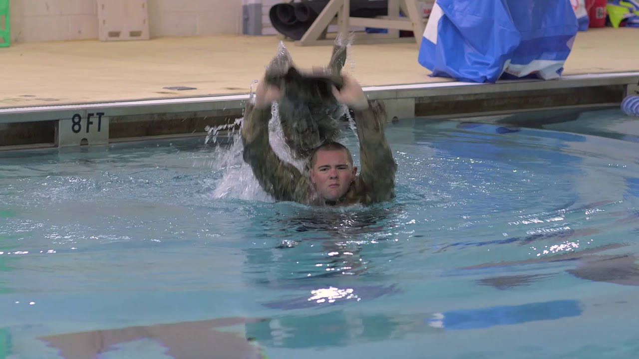 Water Survivor Training Test Exercise 1 - BSS Trouser Inflation Float