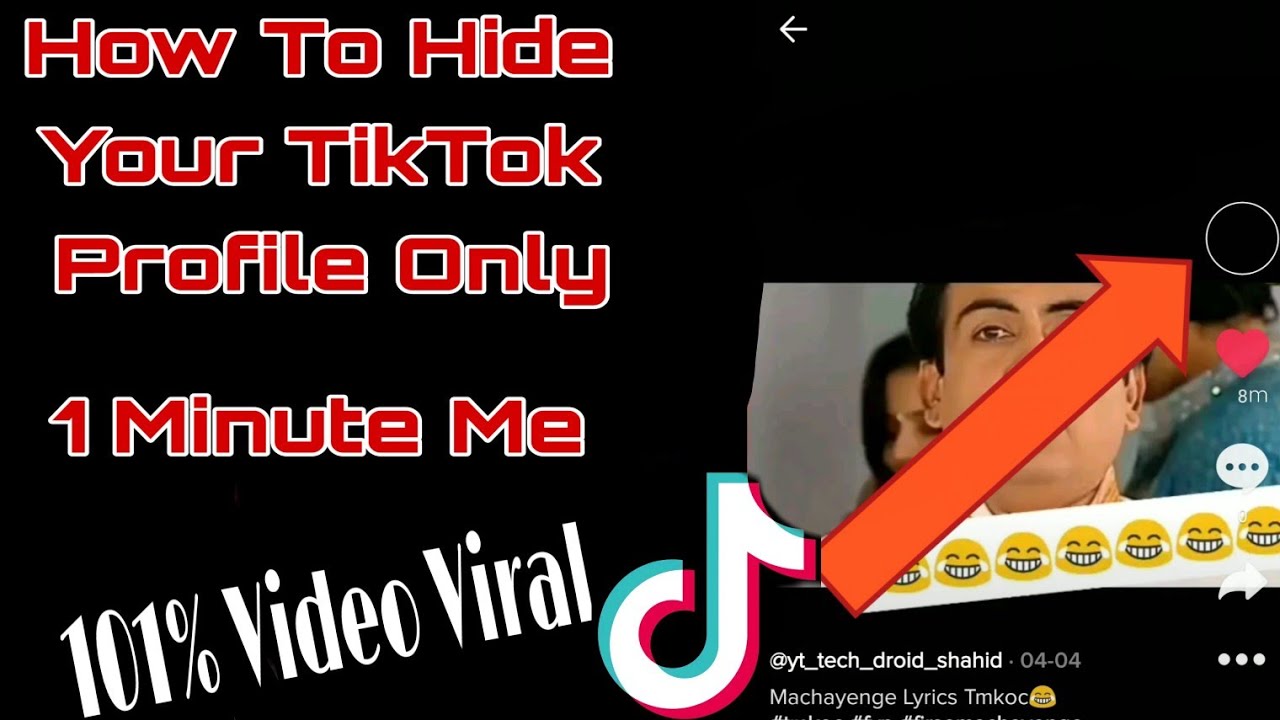 How To Hide Your TikTok Profile Photo Only 1 Minutes 🔥|| By Tech Droid Shahid