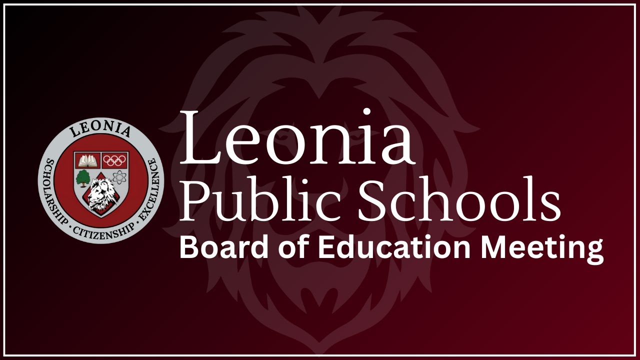 Leonia Board of Education Meeting  March 10, 2026