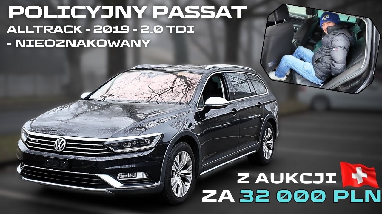 Szwajcarska Policja oddała mi nieoznakowanego Passata za 32k PLN - 2.0 TDI Alltrack z 2019 roku
