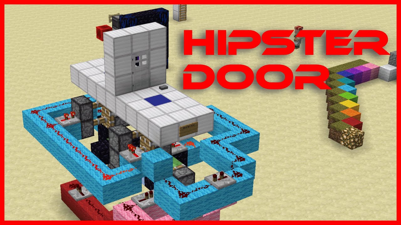 How To Make a Minecraft Hipster Door (1.16+)