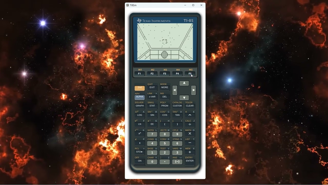 StarWing (1994) by Jeffrey S. Peeden — TI-85 — Gameplay