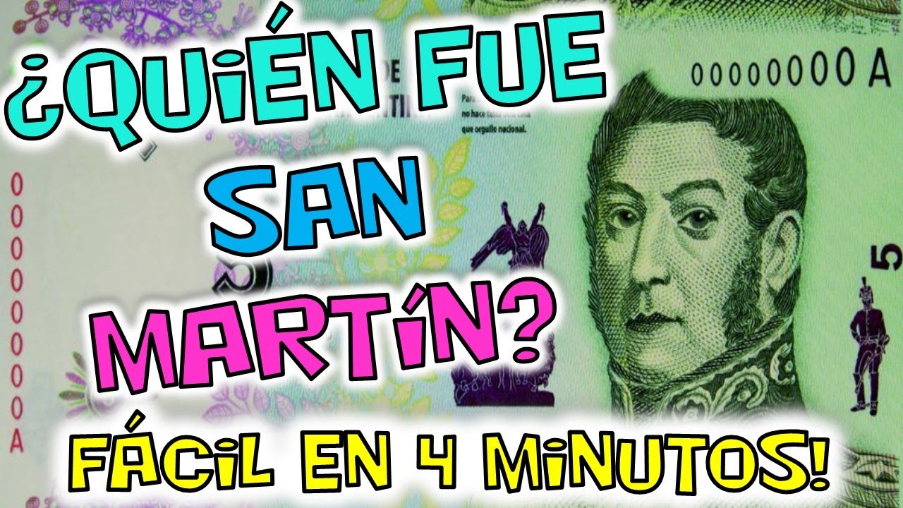San Martín Biografía en 4 minutos explicación fácil para estudiar! Efemérides #4