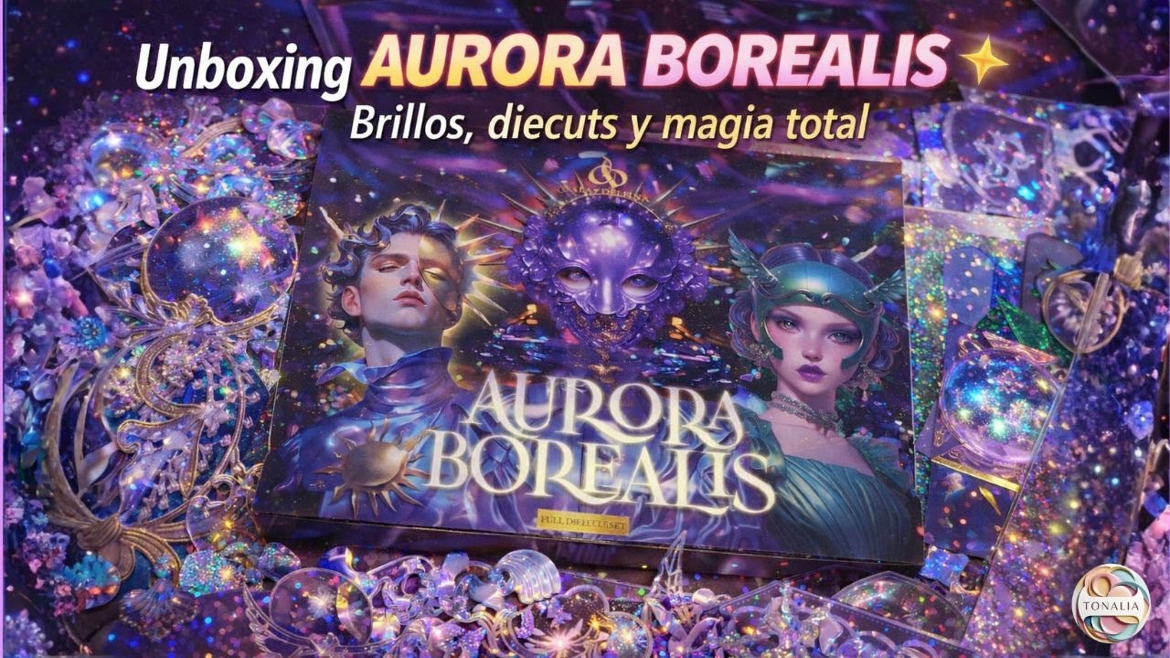 Unboxing AURORA BOREALIS ✨ | Brillos, diecuts y magia total
