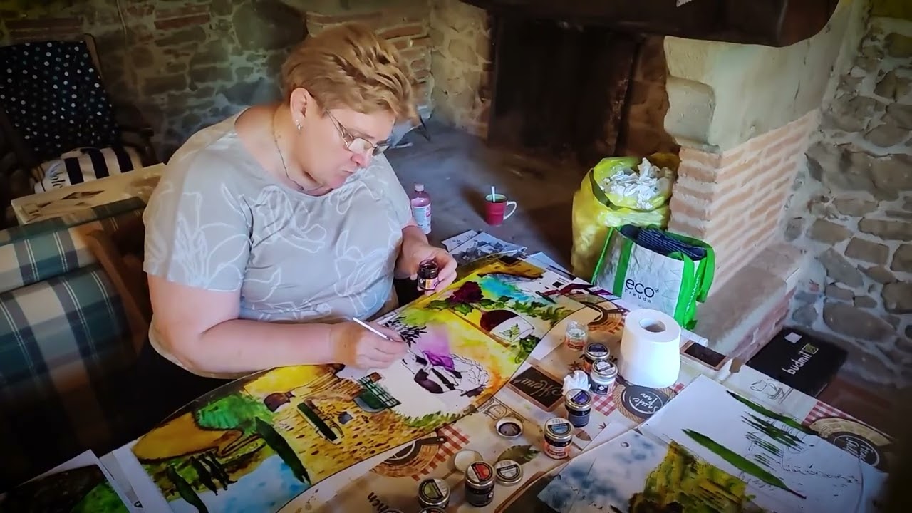 Toscana 2025 - Üvegfestés, alkotás, nyaralás.