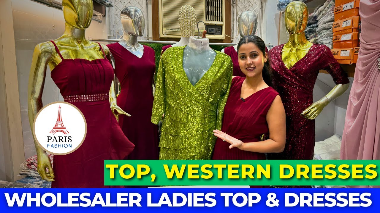 Designer Western ladies clothes manufacturer Delhi, Imported Partywear Western Dress Wholesaler 😍