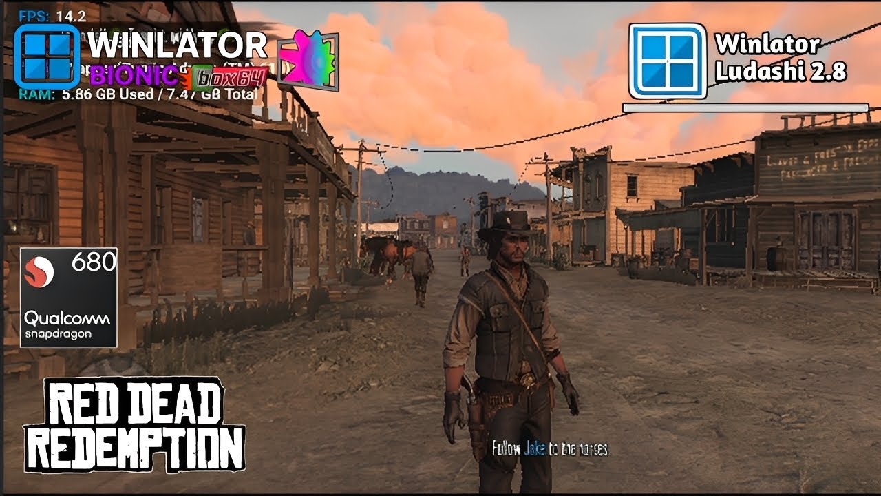Winlator Ludashi 2.8 | Red Dead Redemption | Snapdragon 680