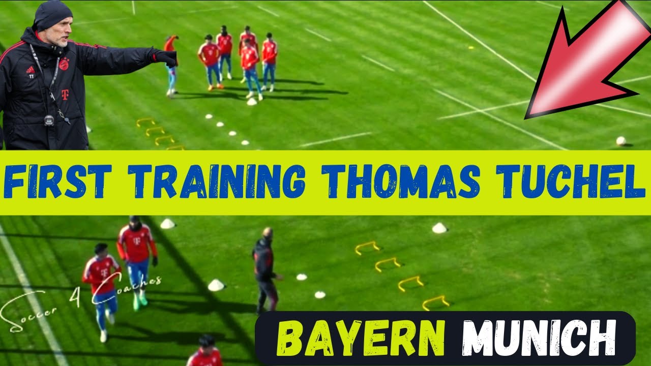 Thomas Tuchel's First FC Bayern Munich Training Session