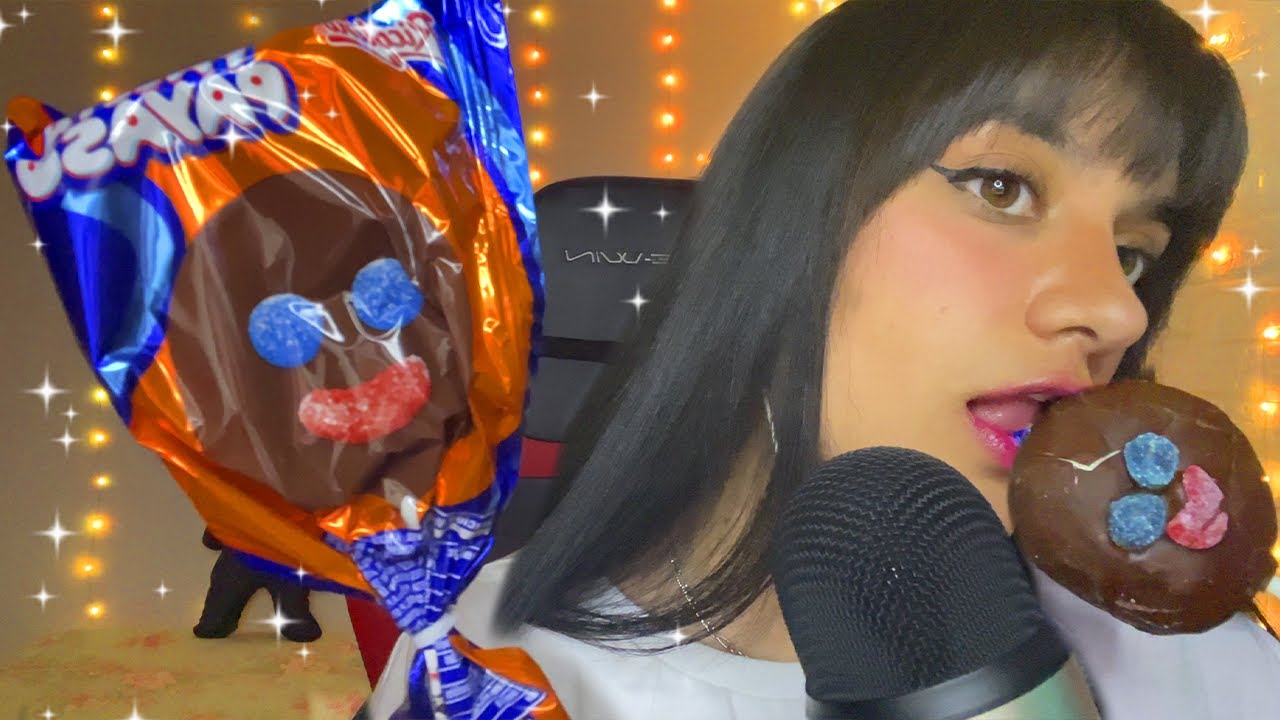 ASMR 👅 COMIENDO PALETA PAYASO 🤡🍭 (Muchos Mouth Sounds)