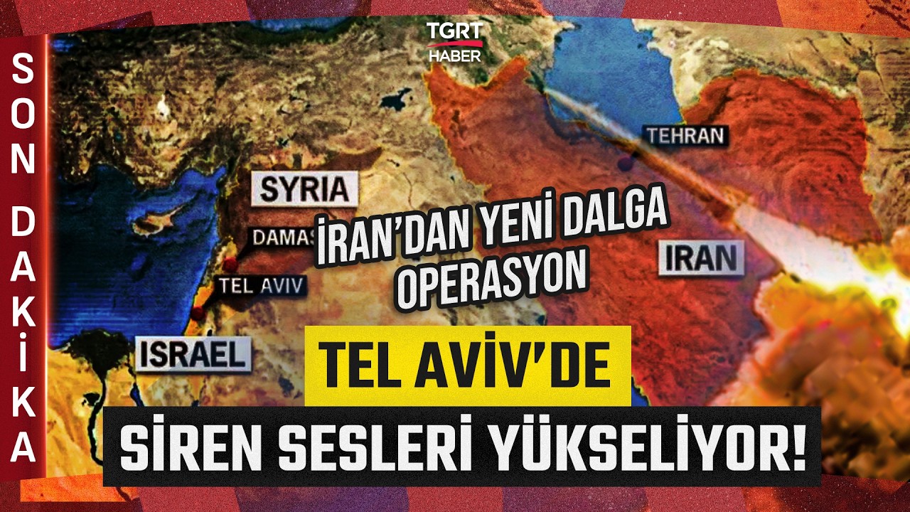 #SONDAKİKA | İran Yeni Dalga Operasyon Başlattı! Tel Aviv'de Siren Sesleri Yükseliyor! - TGRT Haber