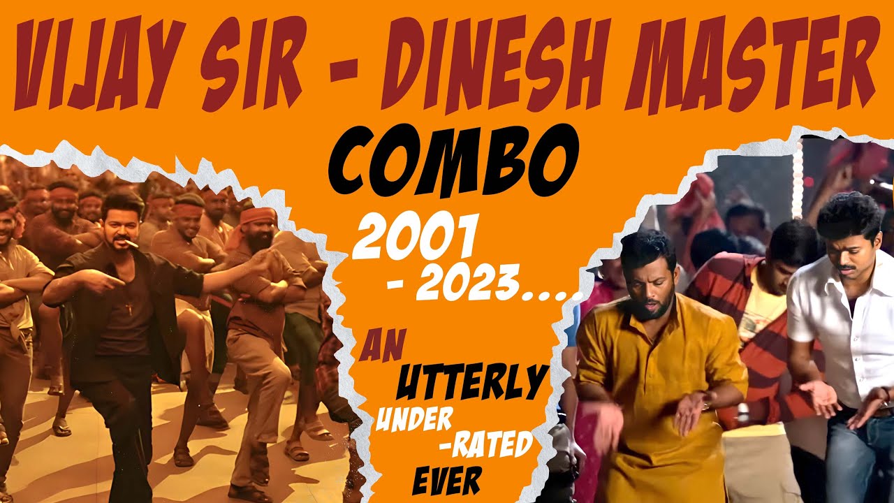 Thalapathy Vijay And Dance Master Dinesh Combo | 2001-2023 | Tamil | Vaai Savadaal