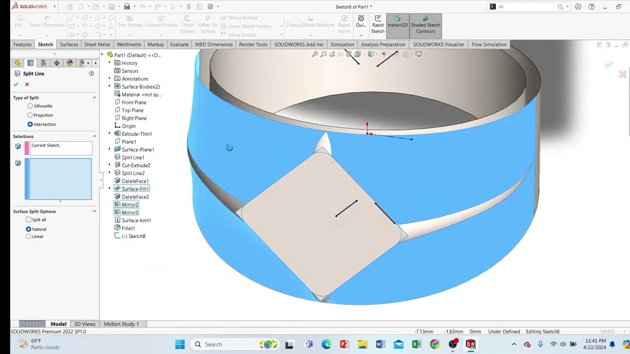 SolidWorks Tutorial: Designing a Ring with Surface Tools
