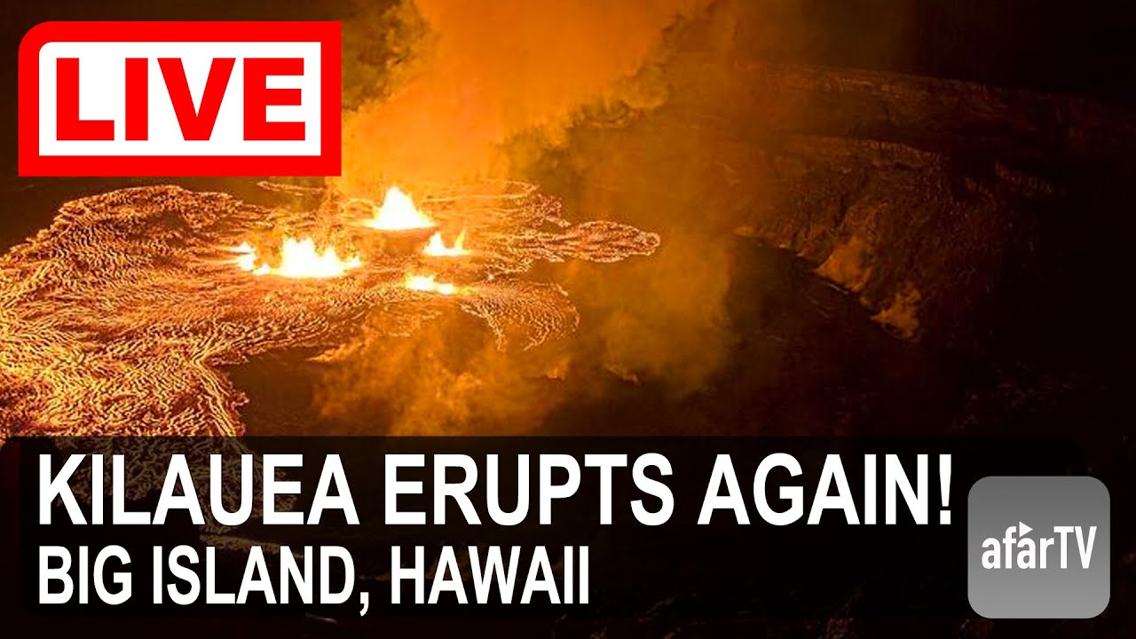 🔴 Live Now:  24/7 Kilauea Volcano Watch in Hawaii (Multi-cams)