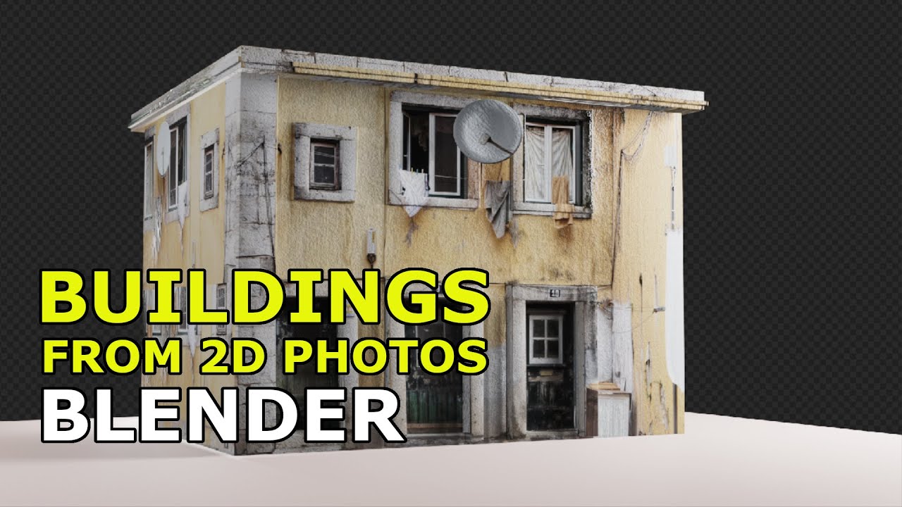 Учебник: Превращение 2D-изображения в дом — Blender