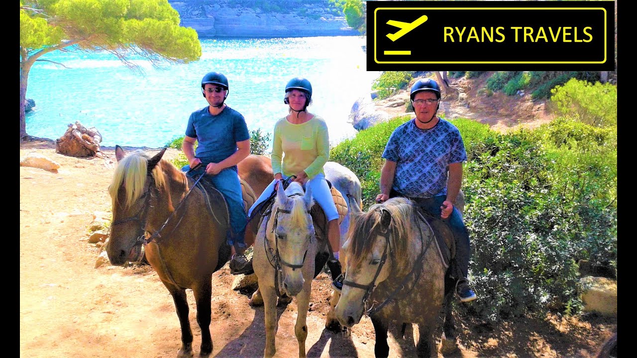 Horse Riding by the Beach , Menorca A Cavall, Cala Galdana, Ryans Travels