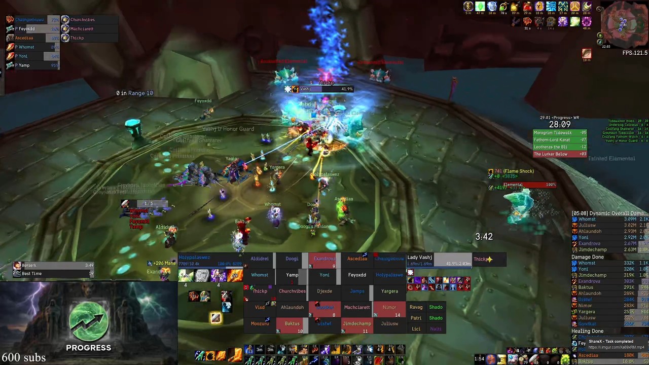 Serpentshrine Cavern WR speedrun 28:45＜Progress＞- Resto Shaman on TBC Anniversary