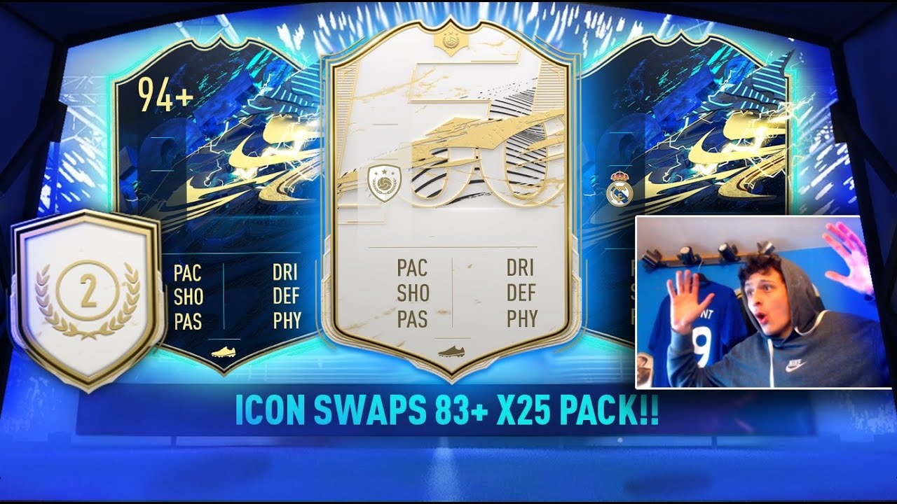 INSANE PULL.. 🤯📈 My Icon Swaps 83+ x25 PACK.. 🔥 #FIFA21​