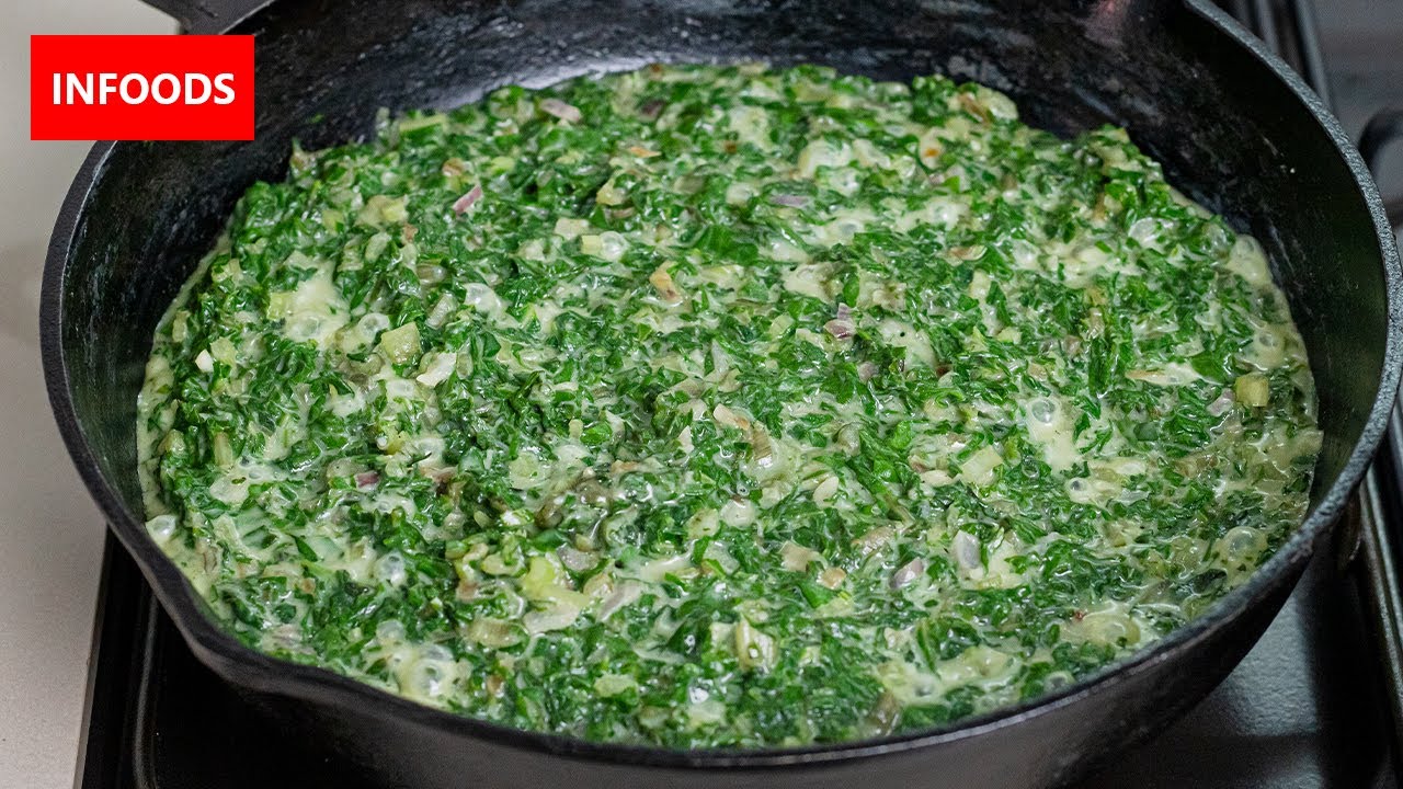 Creamed Spinach Recipe | How to Make Creamed Spinach | Vegan Recipes | Infoods