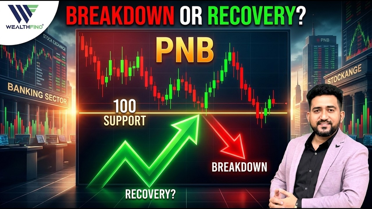 PNB Support Zone Alert 🚨 100 टूटेगा या Recovery आएगी? Big Move Ahead! PNB Target Tomorrow |