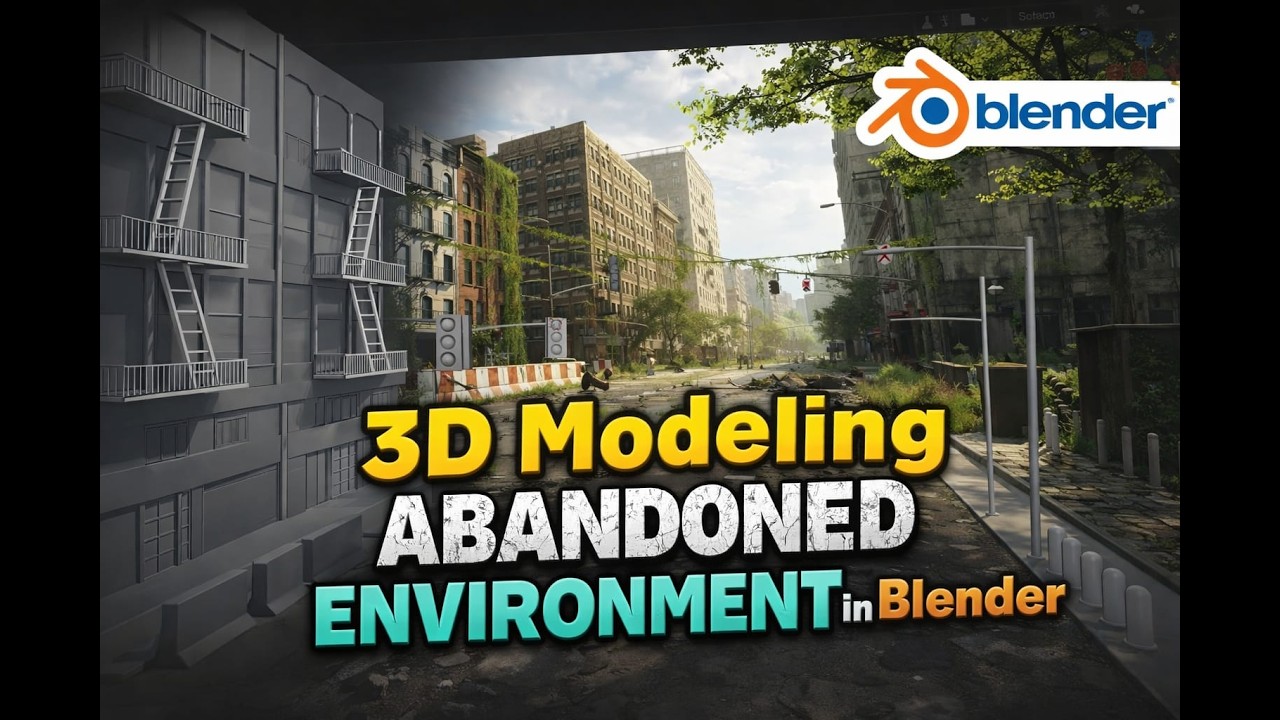 How to Model Hyper-Realistic Abandoned Environment in Blender