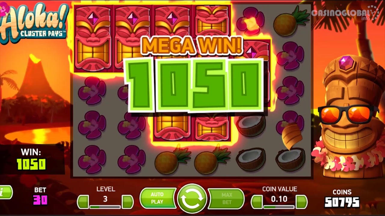 Review of slot machine Aloha! Cluster Pays