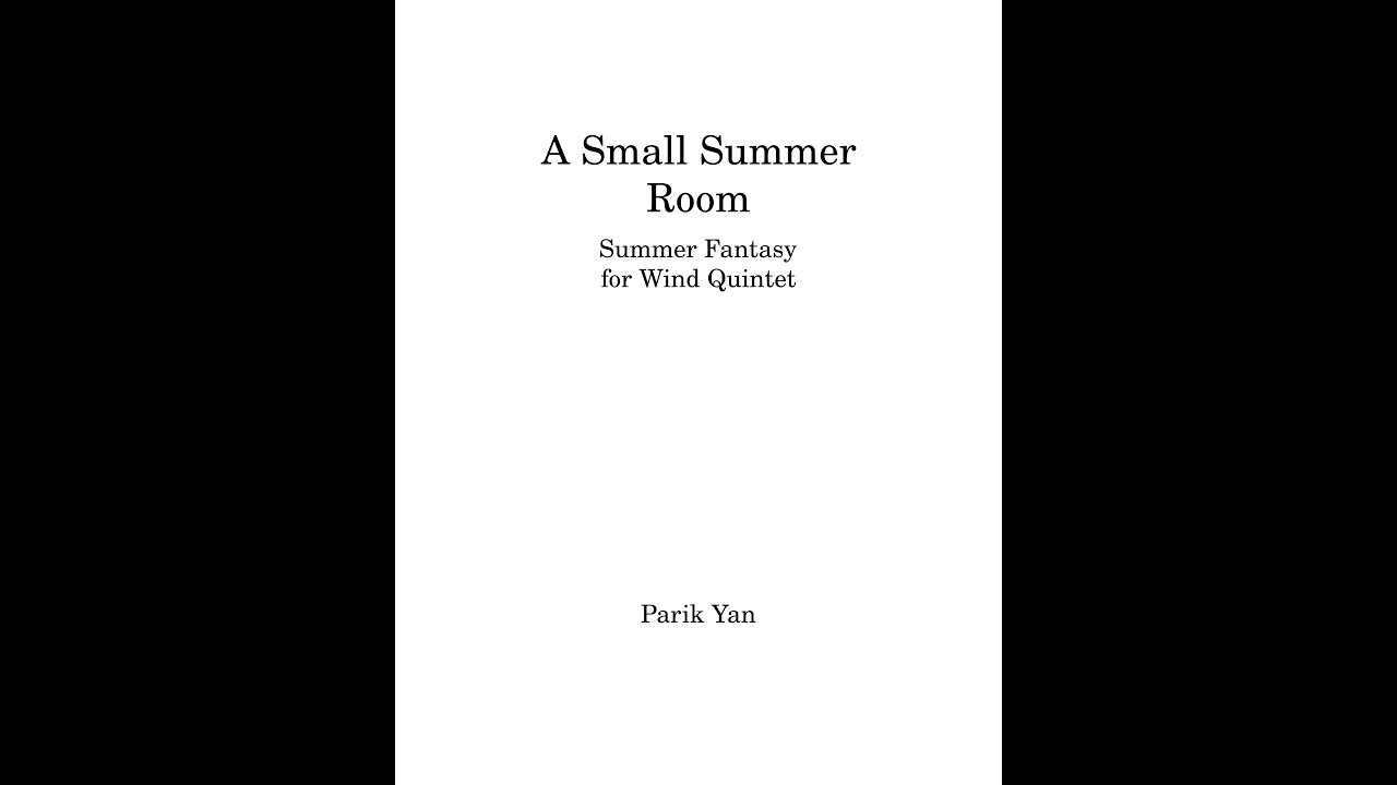 Parik Yan - A Small Summer Room