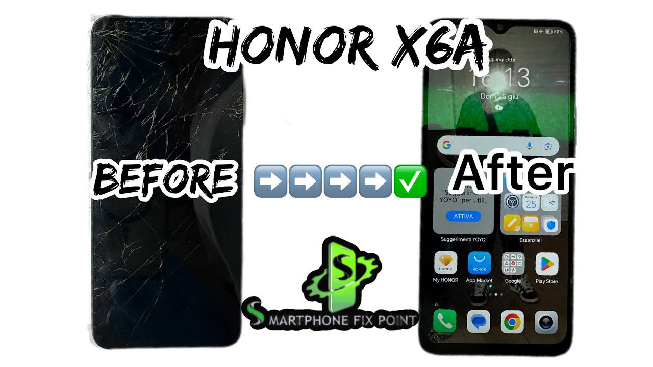 Honor X6A LCD Screen Replacement tutorial #huawei