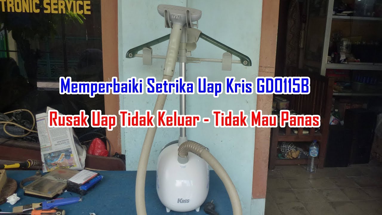 Memperbaiki Setrika Uap Kris GD0115B Rusak Uap Tidak Keluar - Tidak Mau Panas