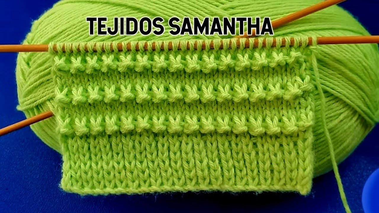 PATRÓN DE TEJIDO FÁCIL Y ELEGANTE 💖 para chompa, chaleco y cárdigan / TEJIDOS SAMANTHA  #knitting