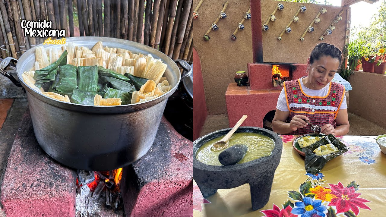 Se Van a Poner Contentos Con Estos Calientitos, Suaves y Esponjositos Tamales de Verduras Con Queso
