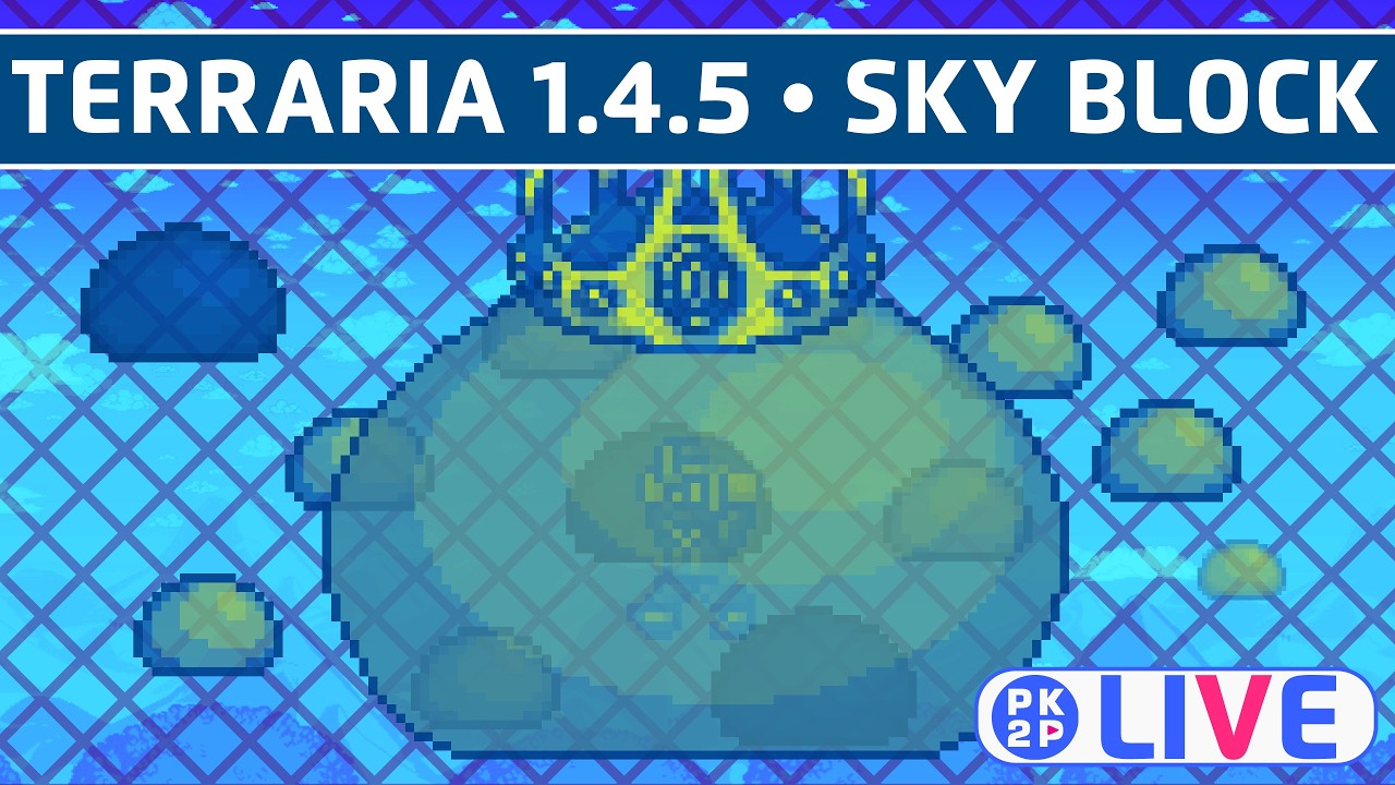 TERRARIA 1.4.5 ☁ Sky Block #03 Hoje o Rei deve cair dos céus!