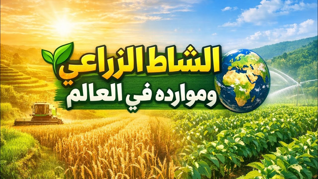 درس النشاط الزراعي وموارده في العالم، تالته إعدادي 2026 ( الجزء الثاني ) مستر / مصطفى رضا 