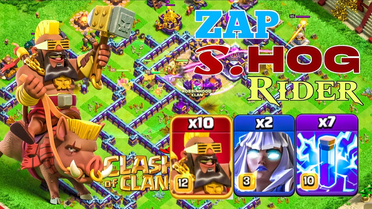 Clash of Titans: TH15 Legend League Attacks with Zap Super Hog Rider! Clash of Clans
