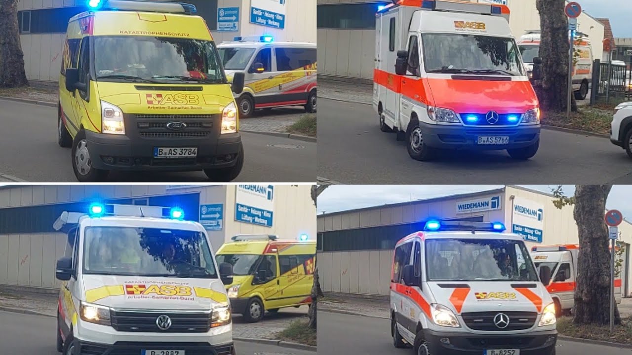 Krankenhaus Übung vom ASB| MTW,KdoW,RTW,KTW