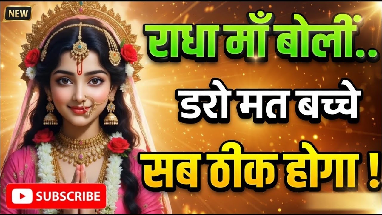 राधा माँ का दिव्य संदेश | तुम्हारे जीवन का अंधकार अब समाप्त होगा | 💖 Radha Maa 💌