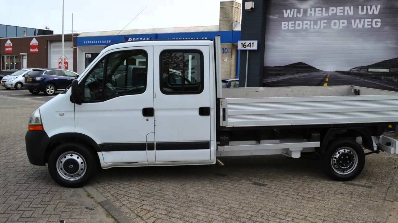 Renault Master 2.5 DCi 100PK L3 Dubbele Cabine / Open Laadbak €6.750,-