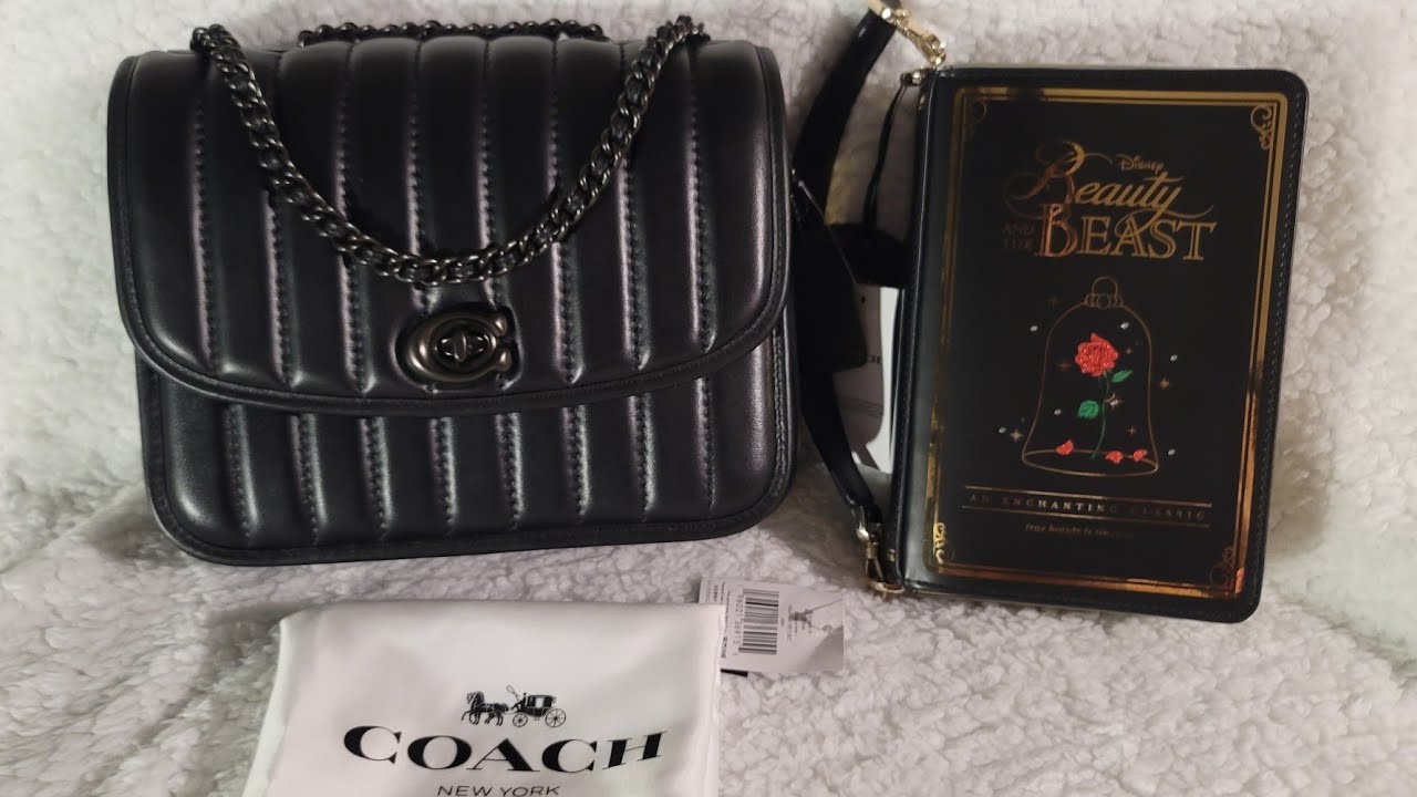 COACH OUTLET & KATE SPADE OUTLET UNBOXING: ||Madison shoulder bag || Beauty & the Beast 3d book||