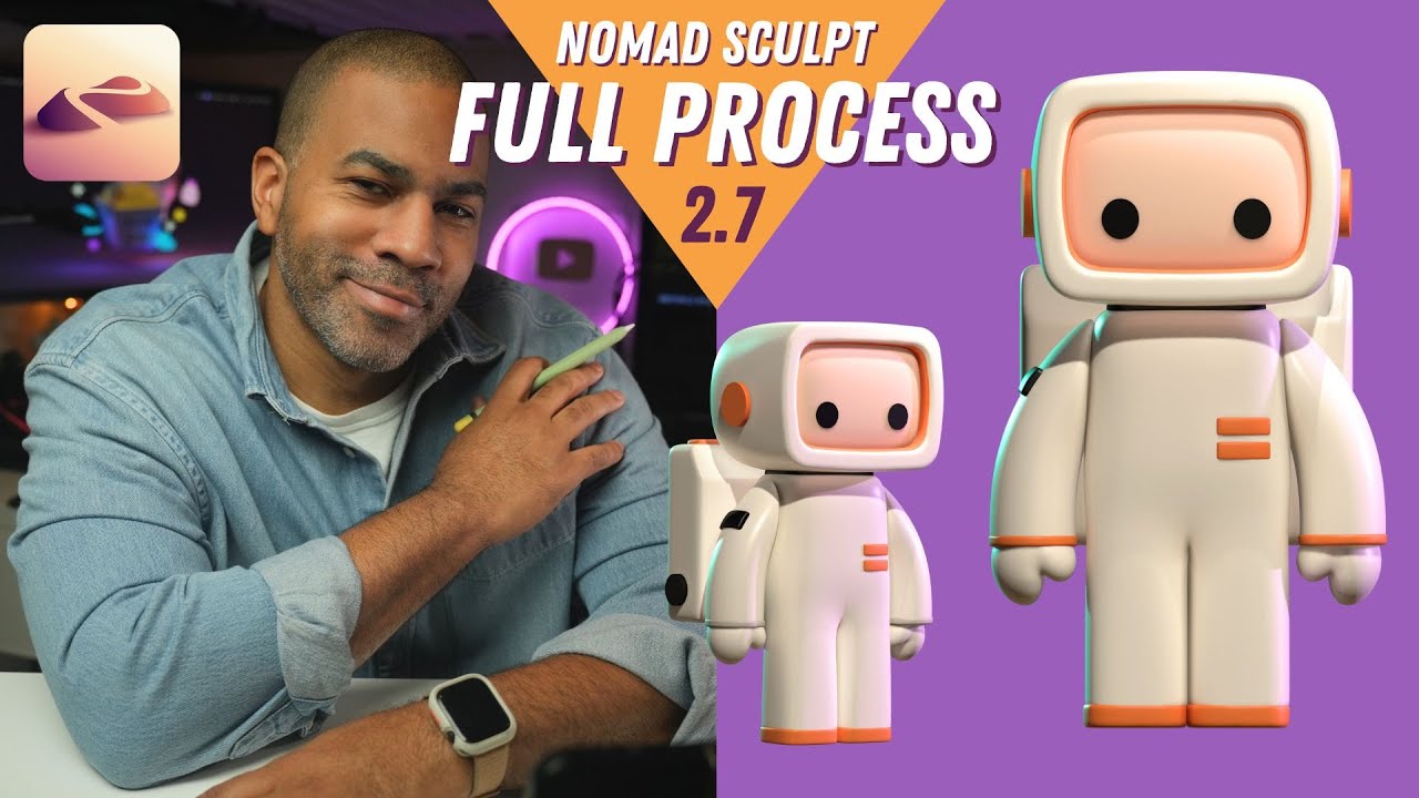 Full 3D Sculpting Process in Nomad Sculpt