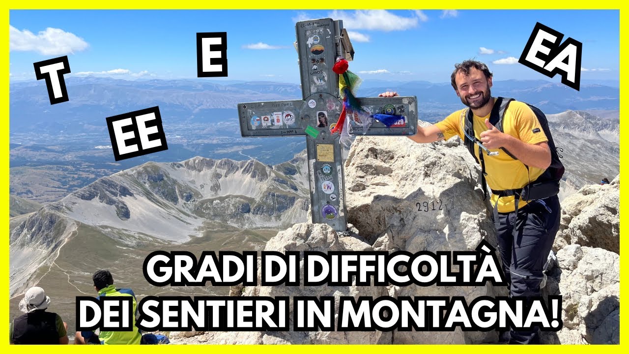 Gradi di difficoltà dei sentieri in montagna!