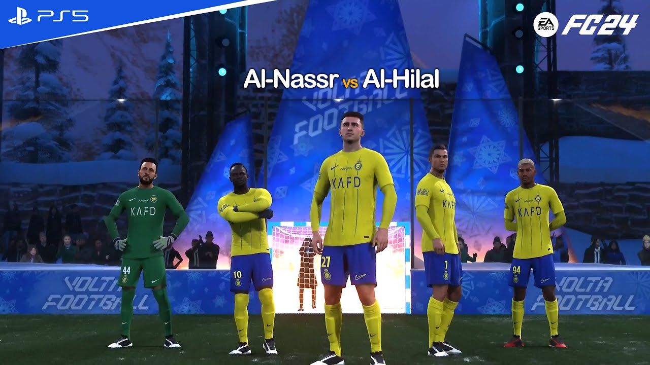 FIFA 24: Al-Nassr vs Al-Hilal | Cristiano Ronaldo vs Al-Hilal | FC 24 - Mystery Volta Football | PS5