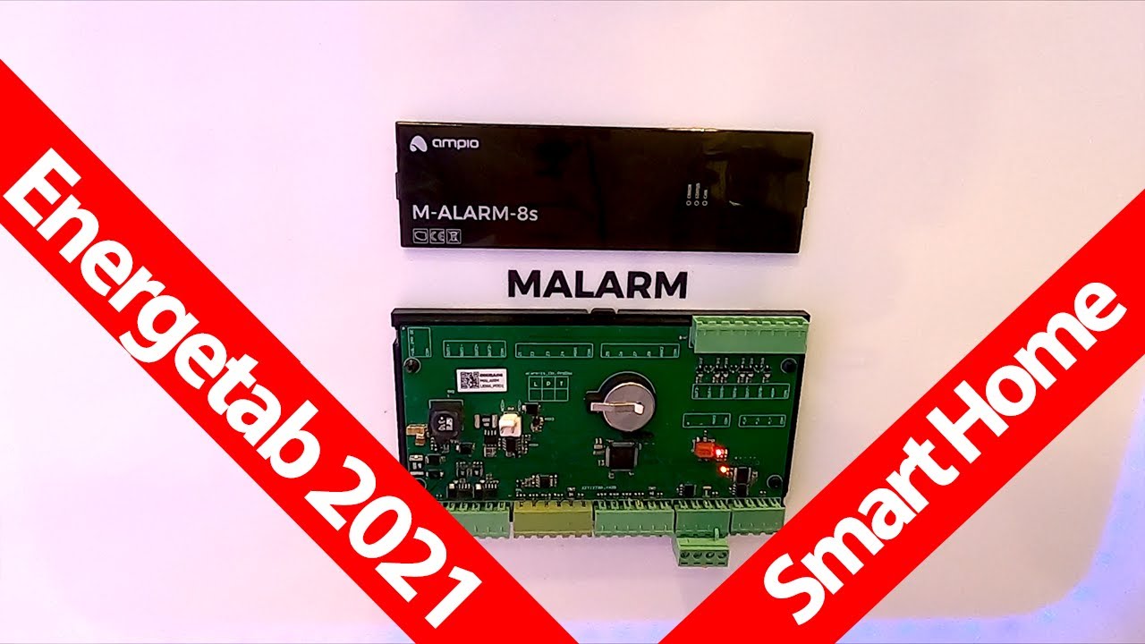 Nowości w Ampio na Energetab 2021 - Magistralny alarm + MSERV-4s + Panel dotykowy MDOT-M18