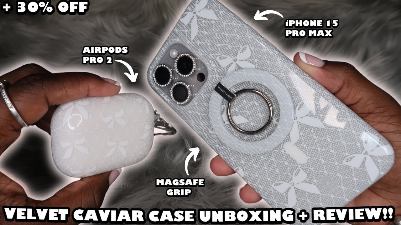 iPhone 15 Pro Max📱Velvet Caviar Case Unboxing + Review!! 📦 [ +30% OFF ] | VINTAGE BOWS 🎀 EDITION!✨